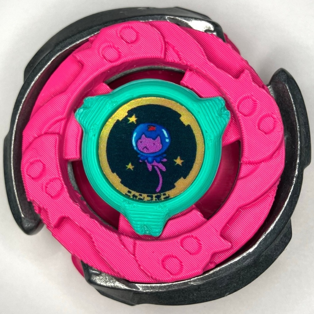 Beyblade CX | Arc Nekochan | Dual-Spin | 3D Print | PLA+ | AUTHENTIC METAL
